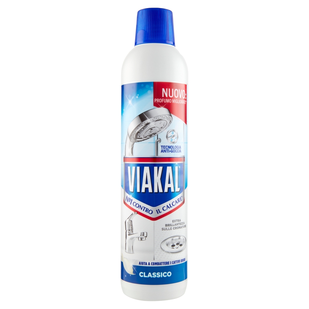 Viakal Detersivo Anticalcare Bagno e Cucina Classico Liquido 720 ml
